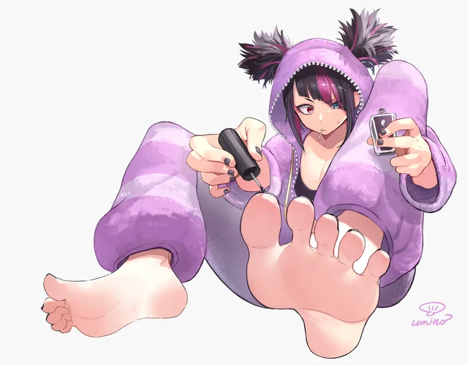 乱入イラストで応募したジュリちゃんのトゥセパレーターなしver.