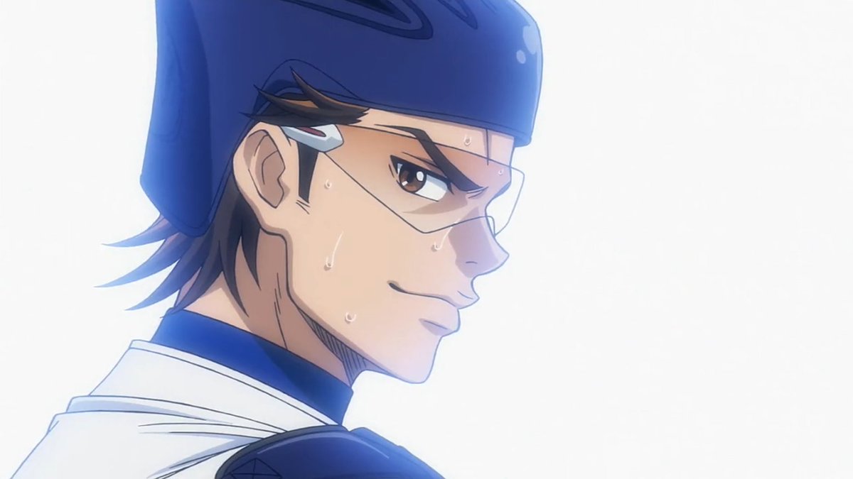 mich9elis's tweet photo. reason why it takes me so long to finish my daiya rewatch is bc i always feel the need to screenshot every little movement of miyuki freaking kazuya https://t.co/SiFPWkdbli
