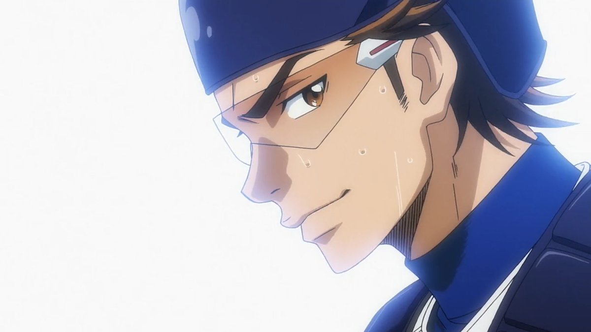 mich9elis's tweet photo. reason why it takes me so long to finish my daiya rewatch is bc i always feel the need to screenshot every little movement of miyuki freaking kazuya https://t.co/SiFPWkdbli