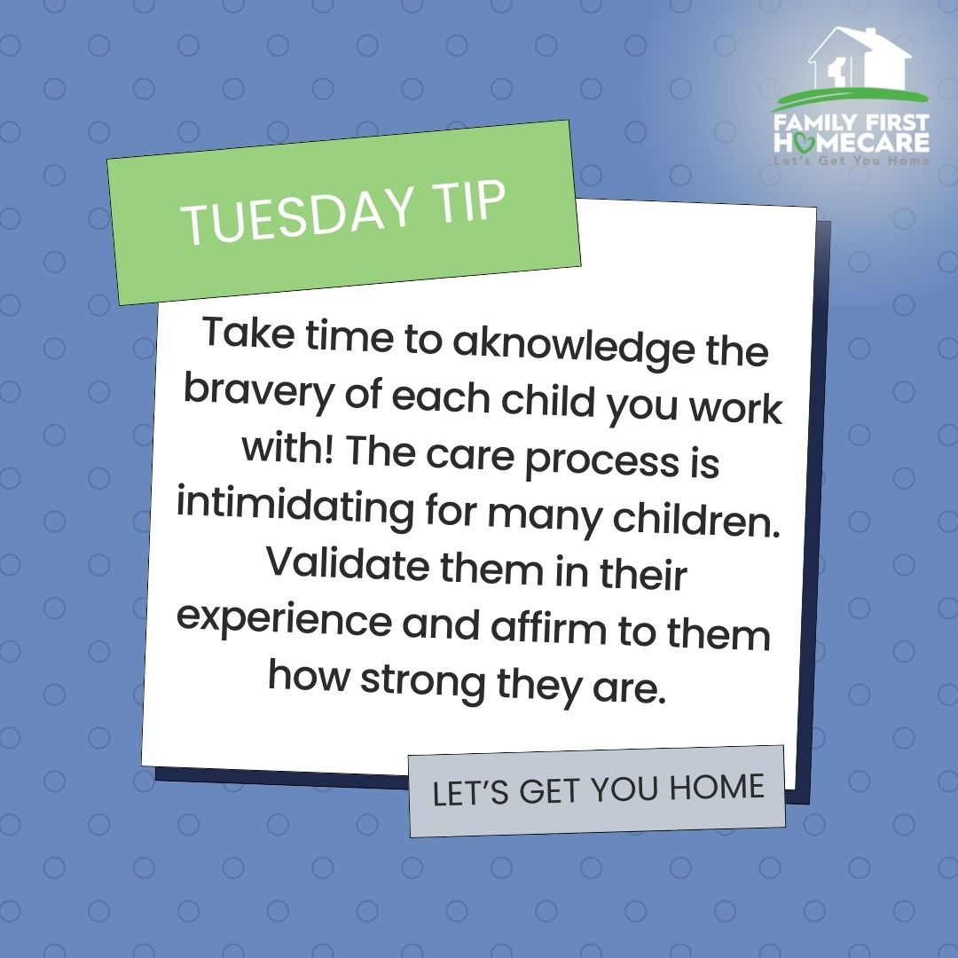 famfirsthc's tweet photo. Tuesday Tip time! Take moments with your patients to acknowledge that even though the care process can be intimidating, they are strong and capable. https://t.co/DrUYvI42K1