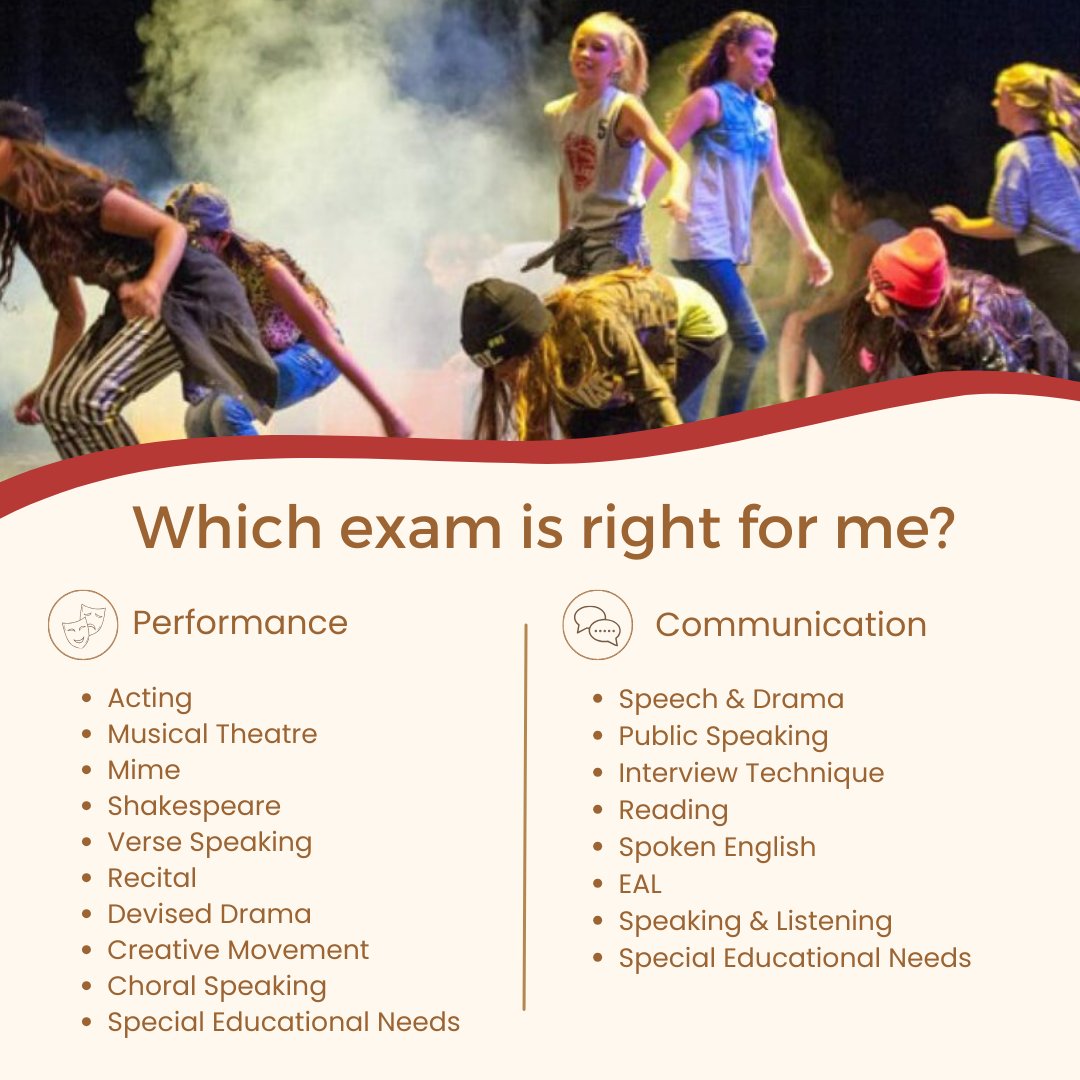 NEAExams's tweet photo. We have 18 different types of exams, from communication to performance, with the option of single, duo or group exams. Visit our website to find out more: https://t.co/0nKqBWa6wV https://t.co/LNmrHd91N9