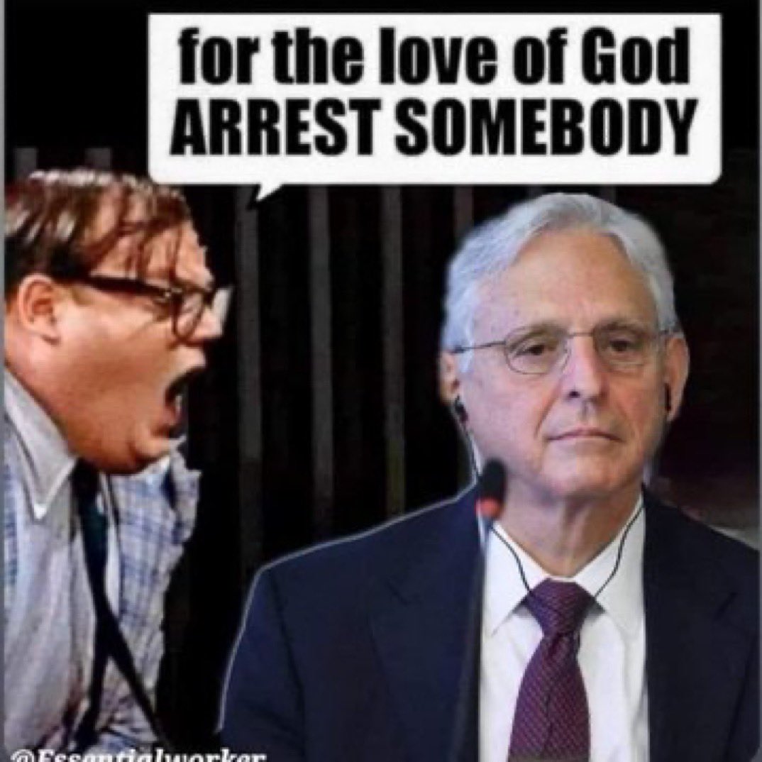 ForestintheF's tweet photo. @pinkfloydlarson @TheJusticeDept Merrick Garland is a coward! 3 1/2 years later and NO sitting members of Congress, Trump family members, Supreme Court justices wives, or @FoxNews employees have been INDICTED! WTF? #ResignMerrickGarland #VetsAgainstMAGA #LawAndOrder https://t.co/qUKWBxhFw0