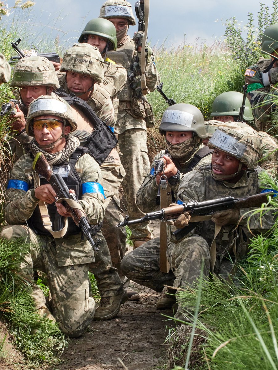 Different countries. Different continents. Different languages. Different cultures. Different religions. One goal. One brotherhood. One victory ahead.

Photos are taken during the training process of the International Legion.