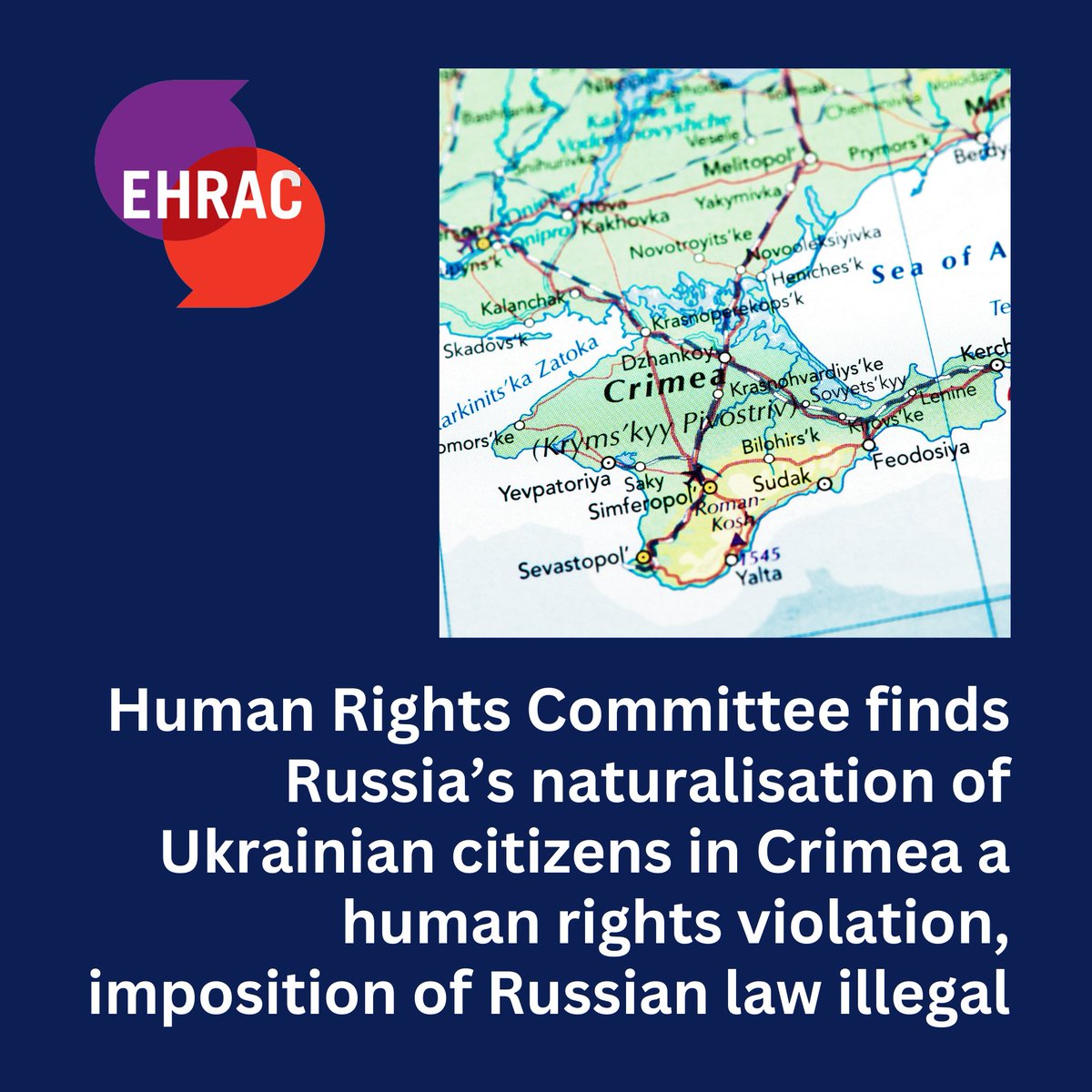 European Human Rights Advocacy Centre (EHRAC) tweet media