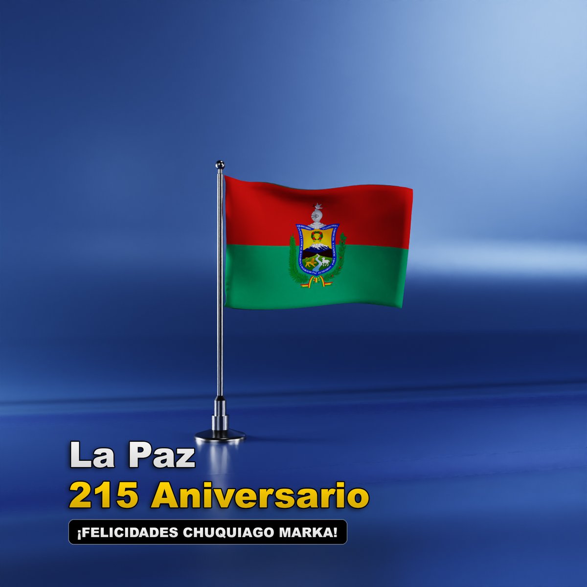 BoInteligente's tweet photo. 🇧🇴⚡️| !Feliz Aniversario La Paz, cuna de valientes, tierra de libertad...!

#LaPaz #Bolivia https://t.co/bpRwdcn0uw