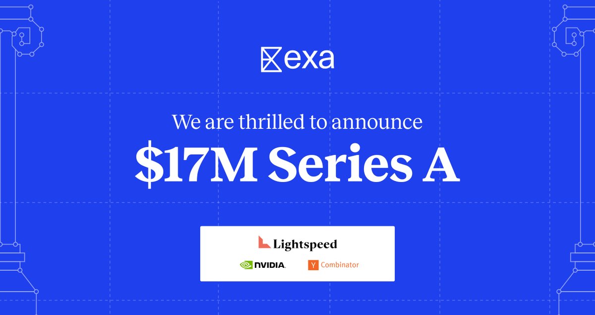 Announcing our Series A, led by <a href="/lightspeedvp/">Lightspeed</a>, with participation from <a href="/nvidia/">NVIDIA</a> and <a href="/ycombinator/">Y Combinator</a>! 🚀

Exa is an AI lab redesigning search. Funding will help scale our API product, the first search engine built to power LLMs.

Today, we’re also launching big product updates: 🧵