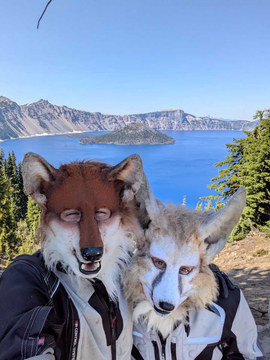 rufus_wolf's tweet photo. Ugh..1400 miles on a motorcycle beat me up a bit, but man.. it was a good trip worth @purpleqgr https://t.co/IjMLbcpURf