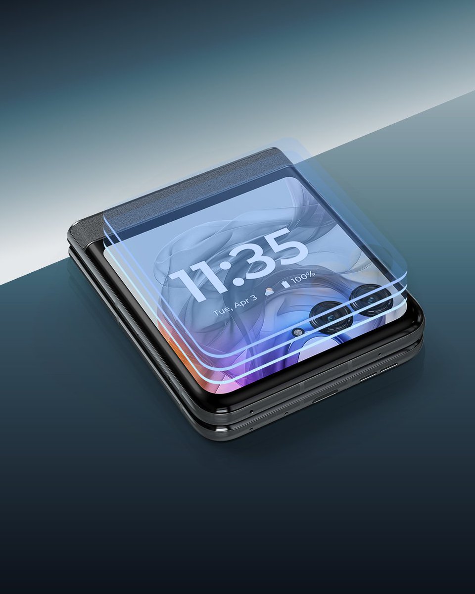 Go on, live a little. The Corning® Gorilla® Glass Victus screen on #razr50 stands up to pressure 💎. #FlipTheScript #razr 
Learn more: bit.ly/45Czsv2