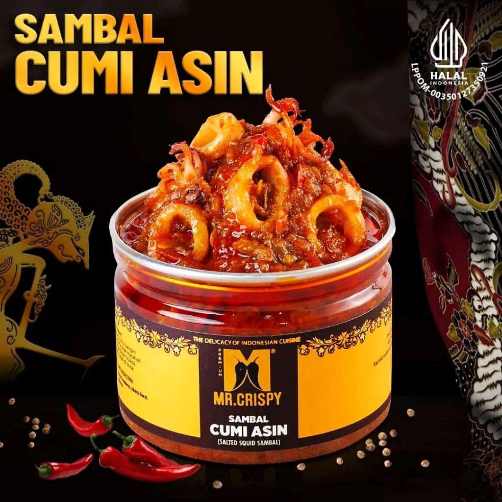 Cek Sambal Cumi Asin/Pete/Bajak Ebi/Teri Medan Sambel Mr.Crispy dengan harga Rp29.900. Dapatkan di Shopee sekarang! s.shopee.co.id/8KVBYmXvY1?sha…