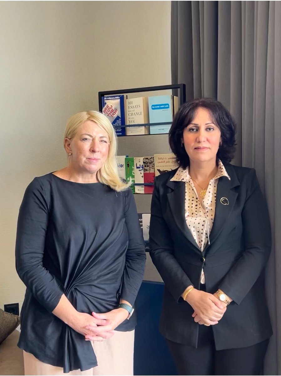 Dnagham33's tweet photo. Meeting with Canadian ambassador Mrs. Cathy and discuss the situation of Yazidi women.. https://t.co/n9FvEkZ7qC