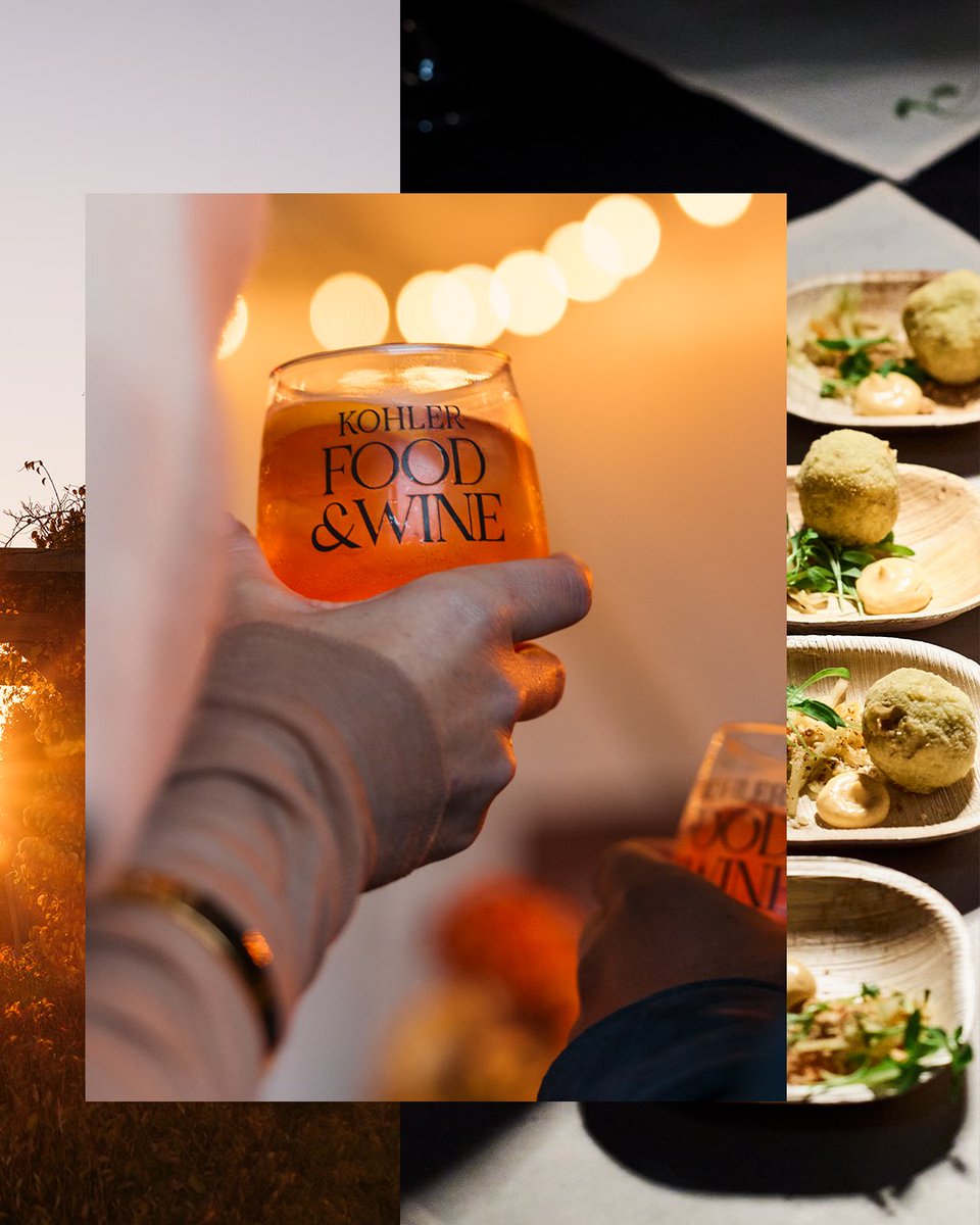TheAmericanClub's tweet photo. Kohler Food &amp; Wine packages are officially on sale. 

Join the nation's most talented chefs, winemakers, and innovators for a relentlessly artful 4-day event.

Tap the link to secure your spot: https://t.co/Dk7liBDk0k

#KohlerFoodWine https://t.co/bSKAia3NQn
