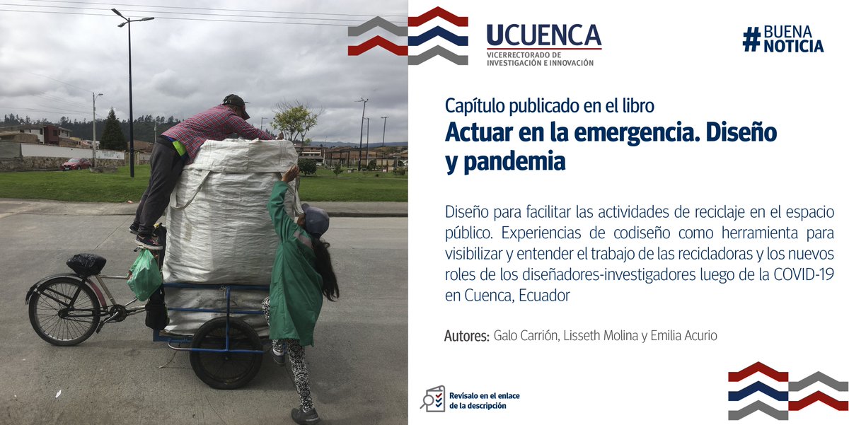 #BuenaNoticia #LecturaRecomendada | 📙 Compartimos la nueva publicación sobre diseño para facilitar las actividades de reciclaje en el espacio público en #Cuenca, #Ecuador. 

🟧Enlace: soymenos.wordpress.com/wp-content/upl…