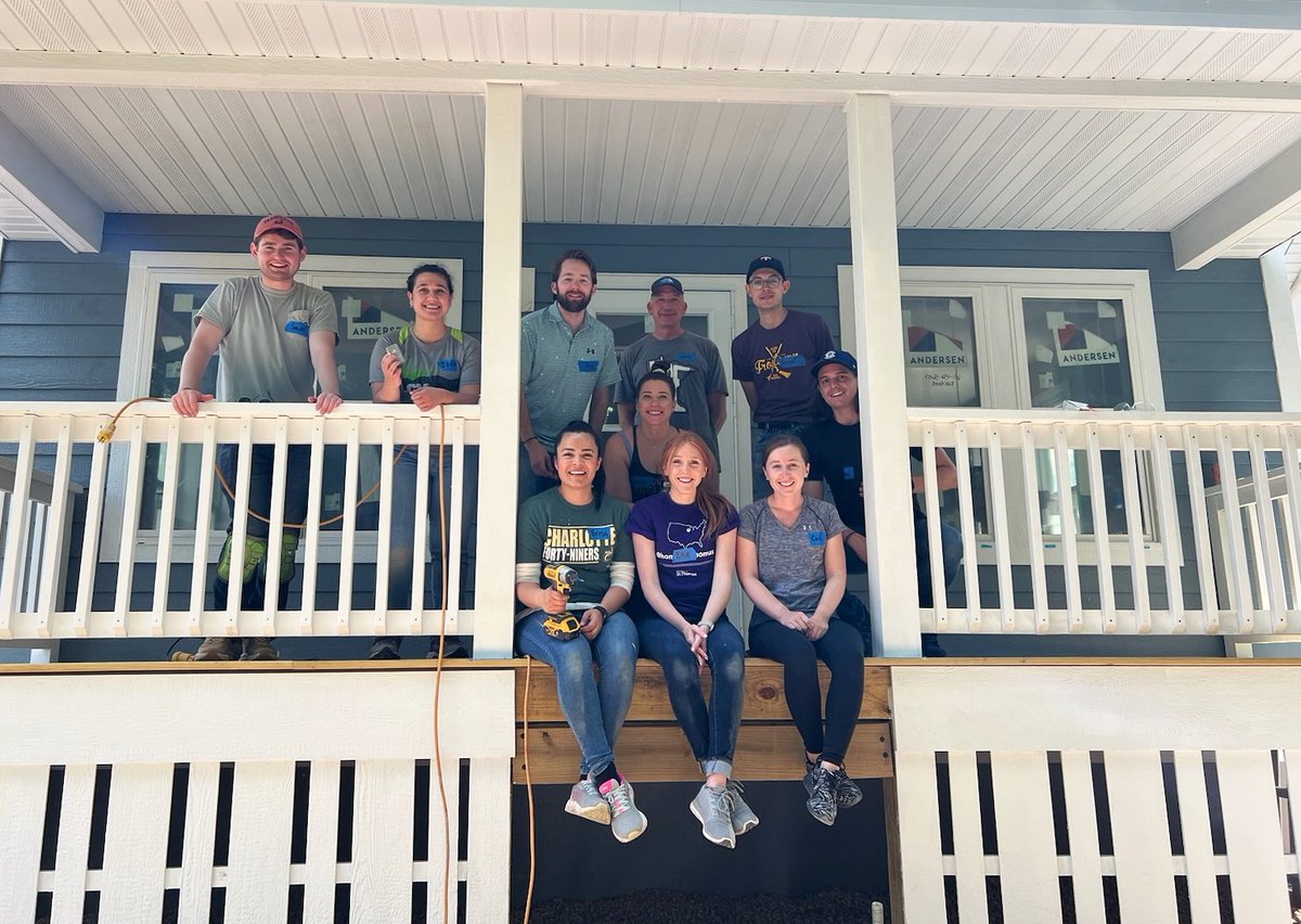 YukonPartners's tweet photo. Part of the Yukon team spent a day volunteering for Habitat for Humanity! #volunteer #habitatforhumanity https://t.co/FORpp8hdas