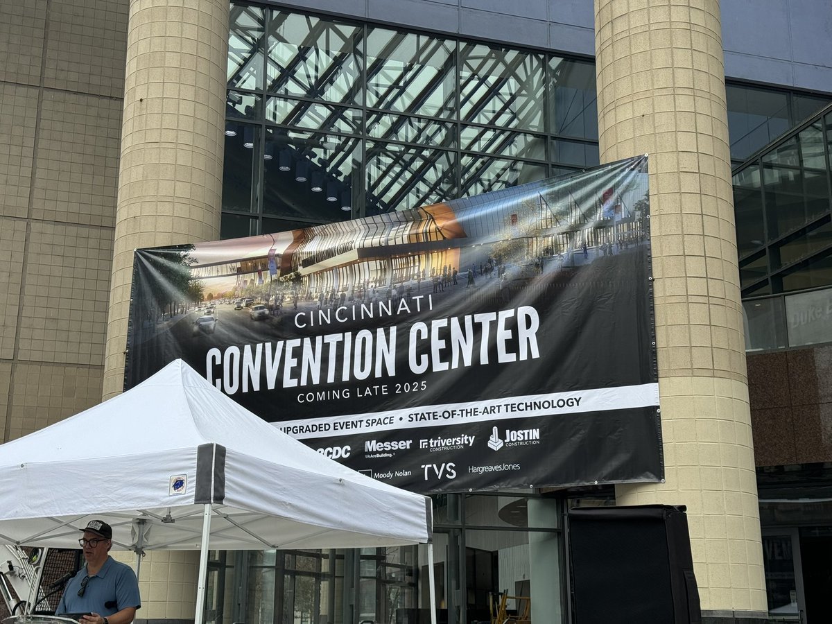 marellasp's tweet photo. Cincinnati &amp; Hamilton County leaders are kicking off the start of construction at the Duke Energy Convention Center. @Local12 https://t.co/d0vRjN5CJj