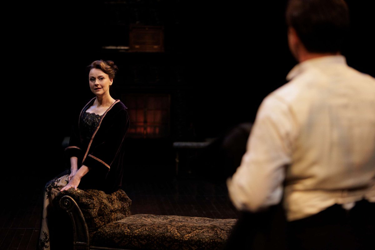 stratfest's tweet image. Get inspired by #style trends from our 2024 #stagefashion list! 

Like this 19th century goth glam look: floor-length black lace dress paired with a textured velvet robe. Gives gothic bride with regally dark allure 🖤

Sara Topham &amp;amp; Gordon S. Miller
📷: David Hou