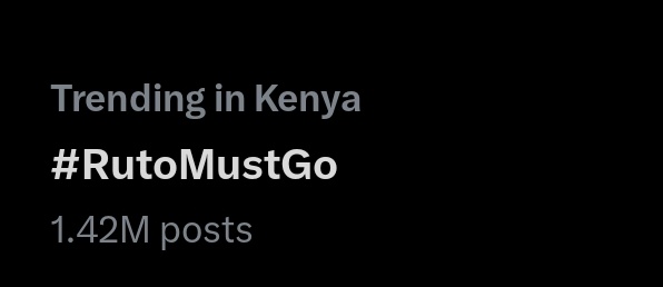 bozgabi's tweet photo. Let's hit 2M tweets Guys 

If you see this post on your timeline retweet and reply with the hashtag #RutoMustGo https://t.co/CJVmdR2FH8