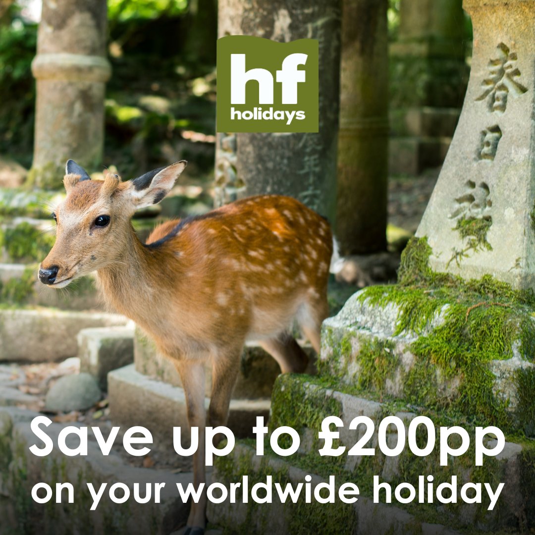 Save up to £200pp off your worldwide adventure by booking before 31 July. 

No matter where in the world you want to tick off your bucket list, you can rely on HF Holidays to help you explore the world with ease. 

Visit hfholidays.co.uk/worldwide to browse worldwide holidays.