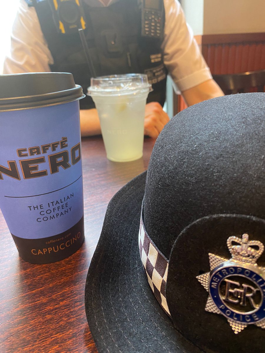 MPSUxbridgeTC's tweet photo. #CoffeeWithACopper @Caffe_Nero_Tr in #Uxbridge right now. Please pop along if you would like to discuss any concerns/just to meet the team ๐.
@LoveUxbridge, @HillingdonVoice.
#CommunityCrimeFighting, #MyLocalMet. https://t.co/xstHtmPY5d