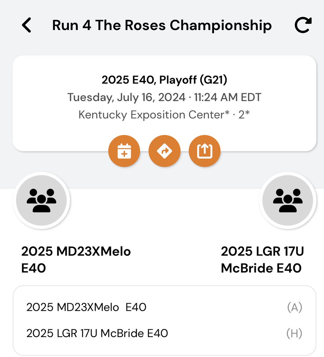 Day 6 and our last game at Run 4 Roses 
11:24 court 2 
<a href="/McbrideShamahn/">Shamahn McBride Sr</a>  @NikeLadyGymRats