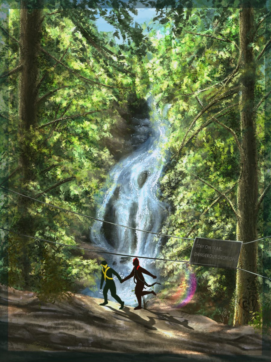 GlowingEyesRep's tweet image. [Down In the 🌲🌲💕]
*
Turned a landscape commission into joshler cuz I could 
Their hands are held higher btw 
@tylerrjoseph @joshuadun @twentyonepilots #cliqueart #twentyonepilots