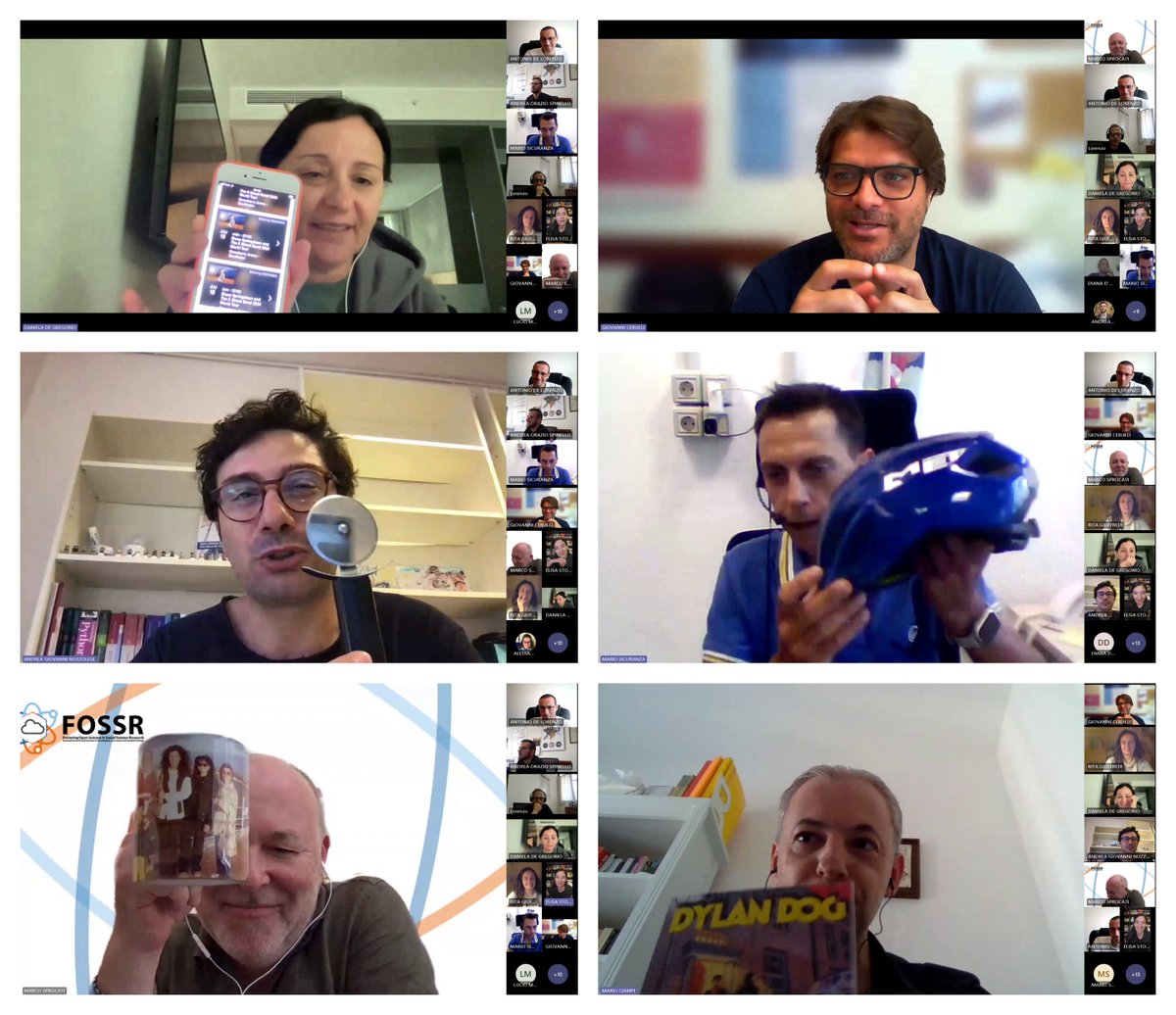 🎯Keyword: "collaboration". This is the common thread that emerged from the presentations of the management and the WP leaders at the last FOSSR Cafè. 
🎇Enthusiasm from all participants for the scientific challenges of the project.