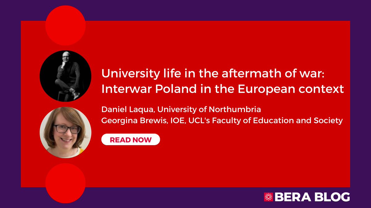 BERA (@beranews) on Twitter photo 📝 NEW BLOG POST
University life in the aftermath of war: Interwar Poland in the European context
<a href="/ProfGinaB/">Georgina Brewis</a> <a href="/IOE_London/">IOE, UCL's Faculty of Education & Society</a> <a href="/NorthumbriaHist/">Northumbria History</a>
Read here: bera.ac.uk/blog/universit… 📝 NEW BLOG POST
University life in the aftermath of war: Interwar Poland in the European context
<a href="/ProfGinaB/">Georgina Brewis</a> <a href="/IOE_London/">IOE, UCL's Faculty of Education & Society</a> <a href="/NorthumbriaHist/">Northumbria History</a>
Read here: bera.ac.uk/blog/universit…