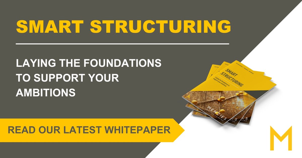 MenziesLLP's tweet image. Whatever your ambitions, take stock of your business structure and ensure that it is optimally positioned to support your aims. 

Support your ambitions by laying the foundations with our Smart Structuring Whitepaper: eu1.hubs.ly/H0bcWNp0

#SmartStructuring #Business #Menzies