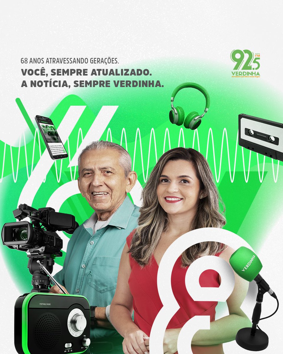 Aos jornalistas, radialistas, operadores, apresentadores, locutores, telefonistas, repórteres e todos os profissionais que fazem a mágica da Verdinha acontecer, nosso muito obrigado! 🙏

Verdinha, 68 anos atravessando gerações. ✨

#Verdinha #68Anos #JornalismoQueFalaANossaLíngua