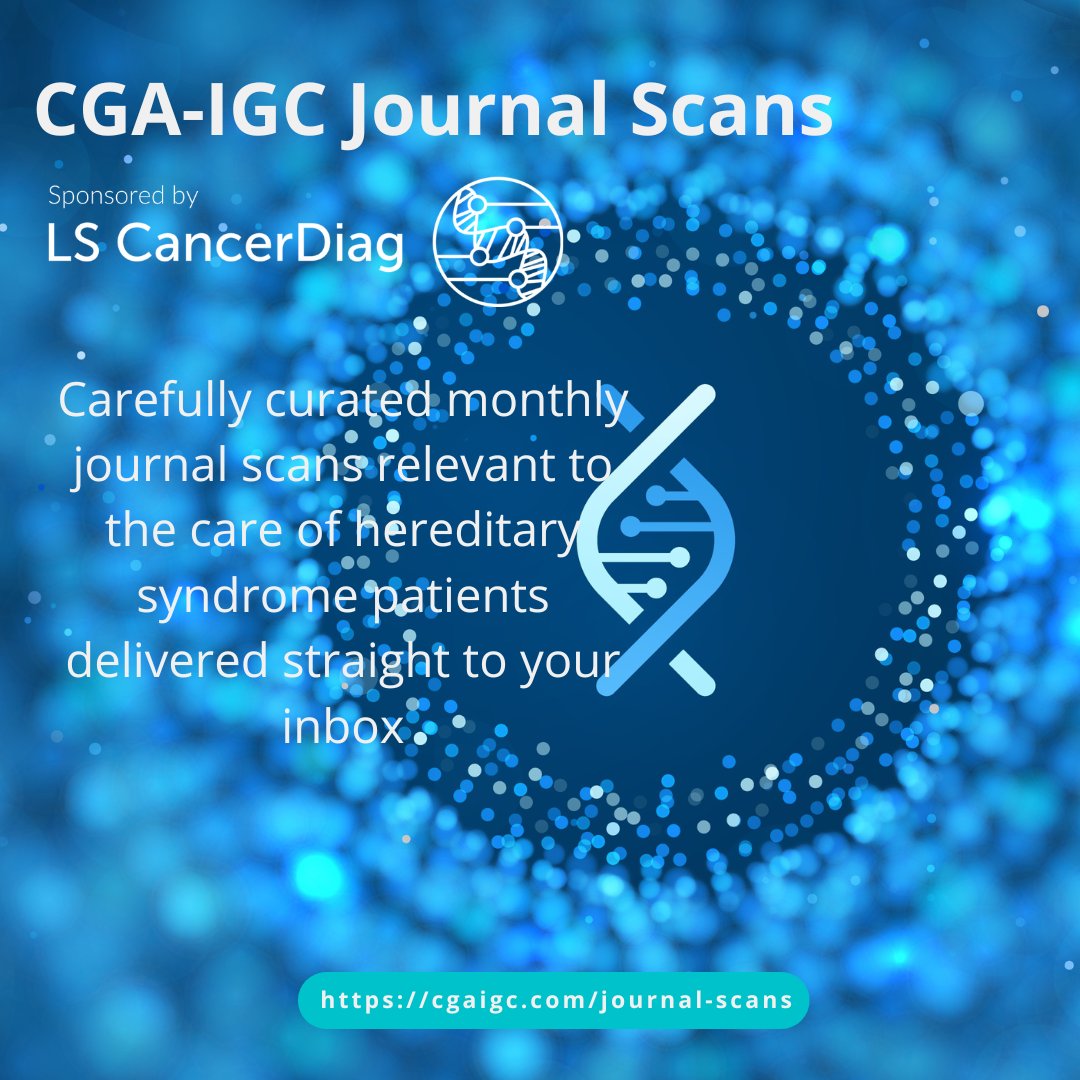 CGAIGC's tweet photo. If you're a member, the June #JournalScan will📨in your📩shortly

This is🙏to the hard work of our Edu Cttee &amp; the generous support of @lscancerdiag 

But that's not all. Our Comms Cttee then selects an article &amp; creates an insightful tweetorial
 
Join us👉https://t.co/YrlSAw0z7L https://t.co/JG6BG4ov5J