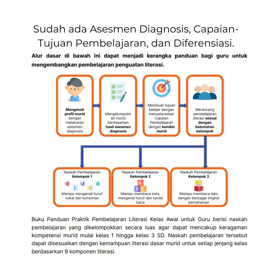 daniellsinaga_'s tweet photo. Masih bingung merancang pembelajaran literasi kelas awal? Pergunakan buku panduan ini. Jika mau RT dan ketik MAU. https://t.co/rcr80R12jm