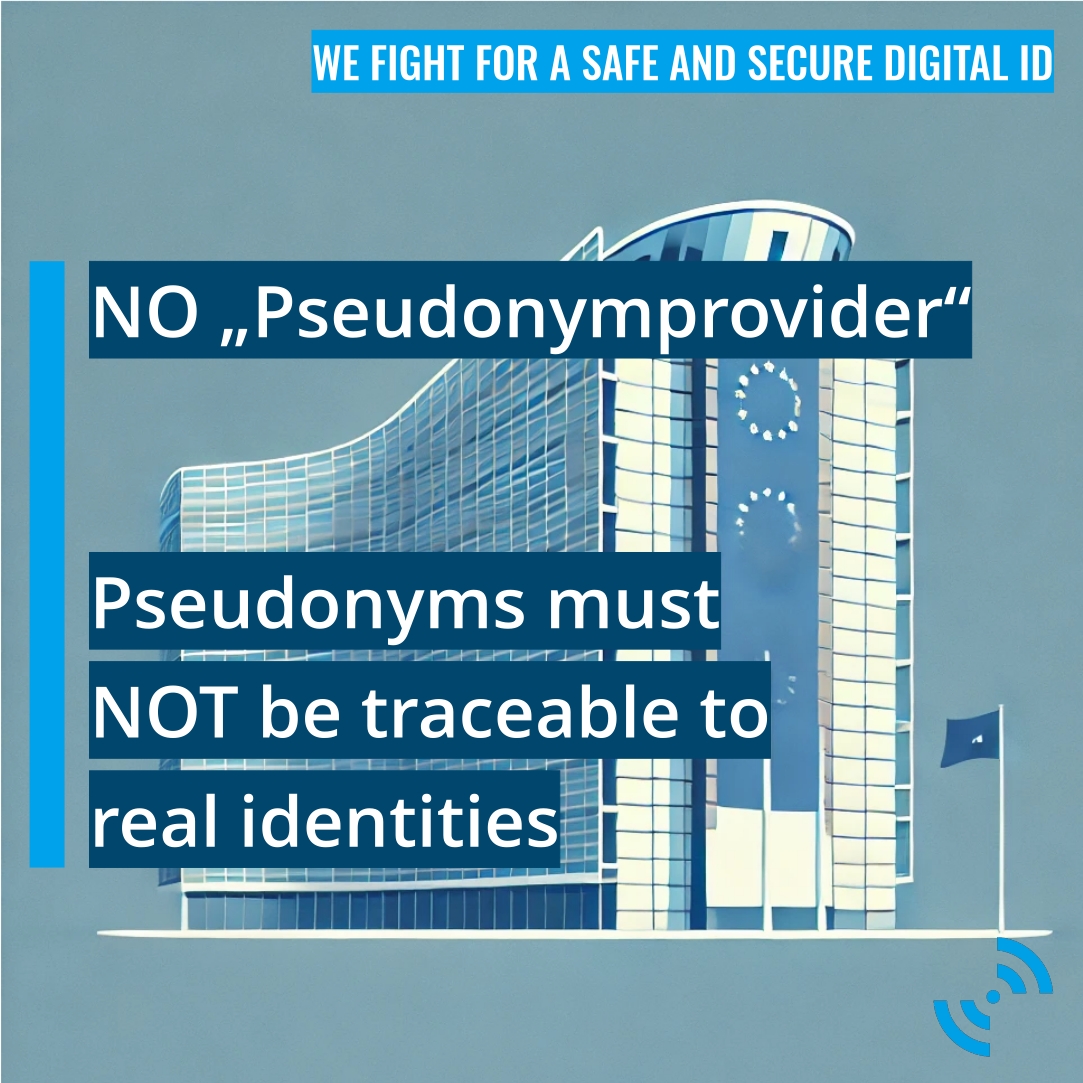 epicenter_works's tweet image. The 🇪🇺 digital Identity’s technical framework introduces surveillance instruments which even ignore or contradict the #eIDAS regulation. We demand the removal of all those, e.g. the “pseudonym provider”. Pseudonyms must NOT be traceable to real identities.
epicenter.works/content/eidas-…