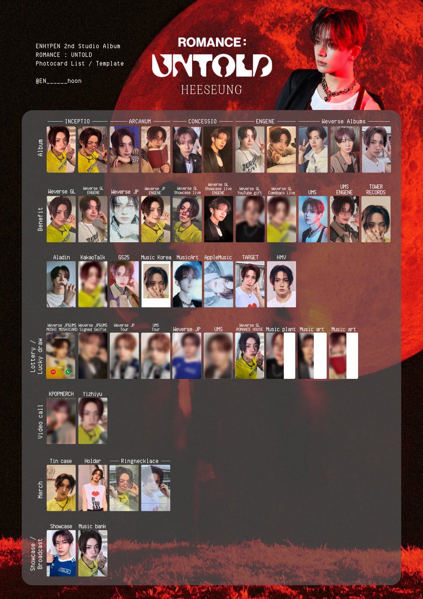 ENHYPEN ROMANCE:UNTOLD トレカ交換　ポストカード交換

譲  画像ジョンウォン、ジェイ、ニキ

求　ヒスン💖、💕（未所持）　優先

同日発送希望📮💌
ロッキン手渡し可能◎

#ENHYPENトレカ交換 #enhypen交換