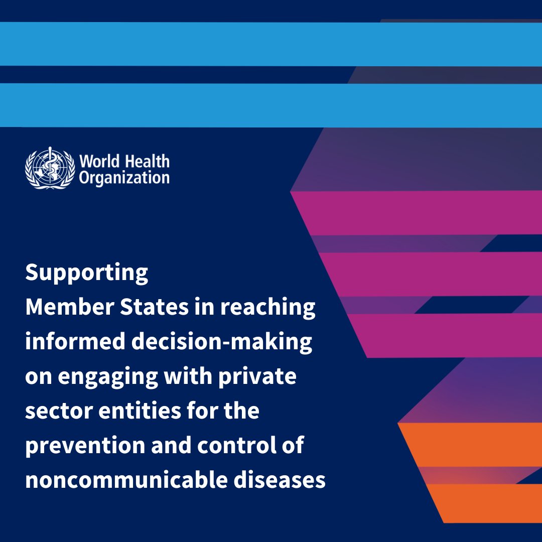 📢 Out now: <a href="/WHO/">World Health Organization (WHO)</a>’s new practical tool supporting Member States in reaching informed decisions on engaging with private sector entities for NCD prevention and control!

👉📚 knowledge-action-portal.com/en/news_and_ev…