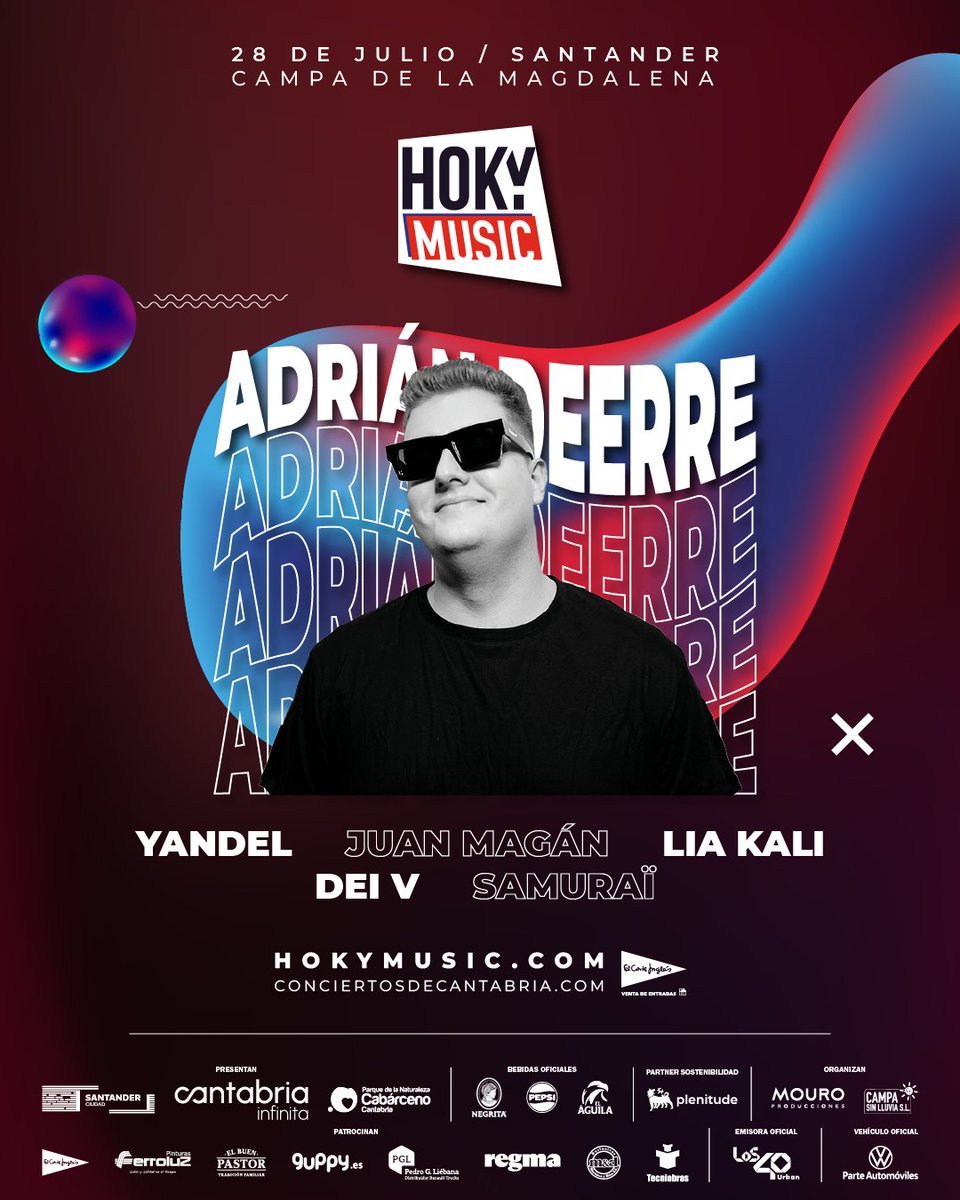 HokyMusic (@hokymusic) on Twitter photo ¡Ya tenemos os podemos informar del DJ invitado! 😜😜
El próximo 28 de julio tendremos a <a href="/adriandeerre/">Adrián Deerre</a> haciendo vibrar la Campa de la Magdalena
¿Nos vemos allí? 👀👀 ¡Ya tenemos os podemos informar del DJ invitado! 😜😜
El próximo 28 de julio tendremos a <a href="/adriandeerre/">Adrián Deerre</a> haciendo vibrar la Campa de la Magdalena
¿Nos vemos allí? 👀👀