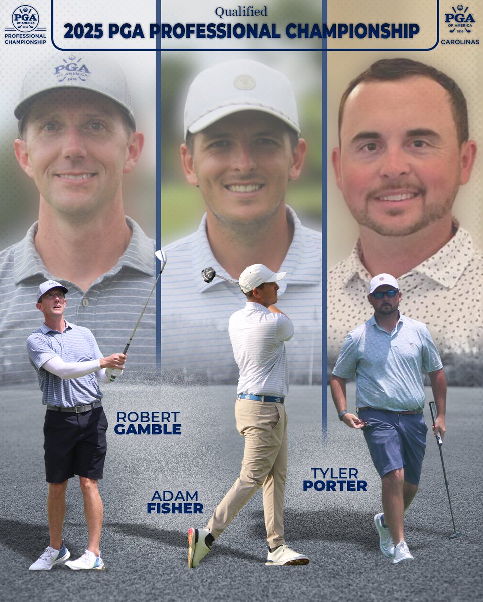 CarolinasPGA's tweet photo. 👏🏻 Let’s hear it for our 1️⃣1️⃣ Carolinas PGA Professionals who will take on PGA Golf Club next April at the 2025 PGA Professional Championship! #CPGA https://t.co/thIRteZdYq