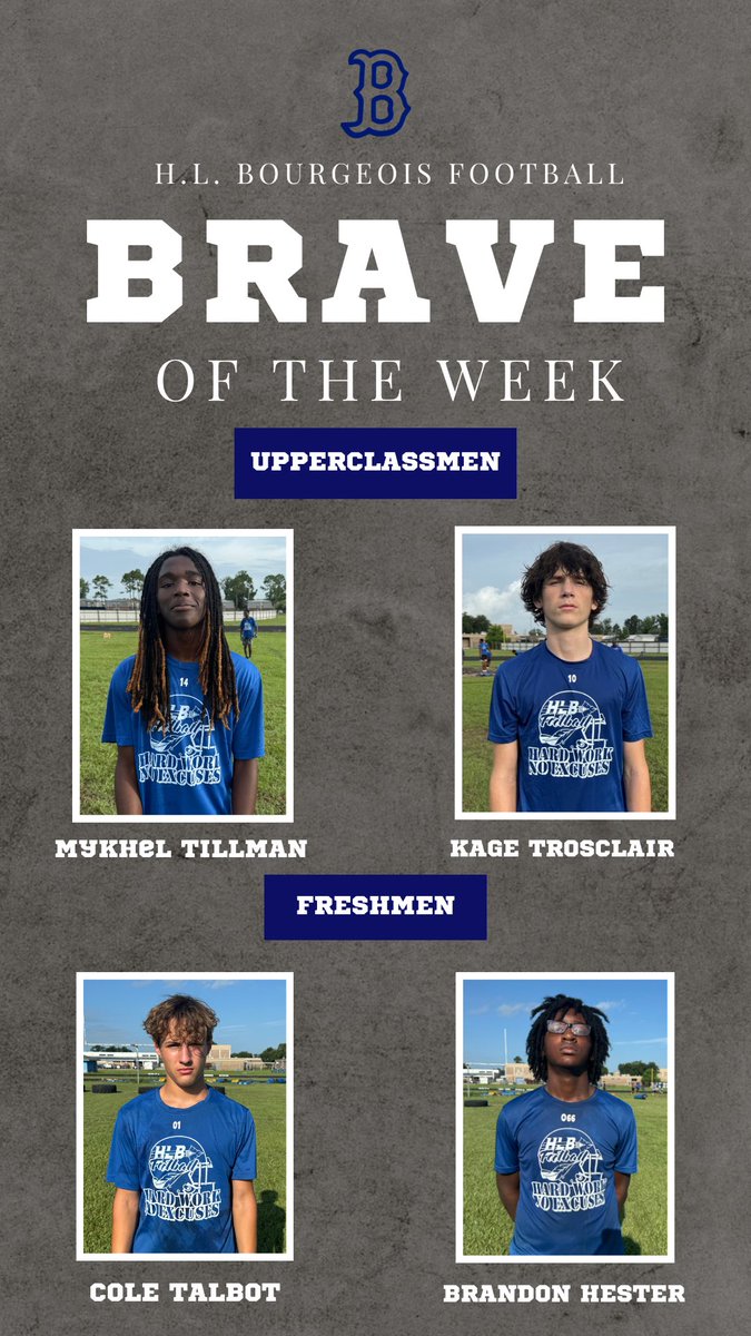 🚨Brave of the week🚨

Short week so we combined last week and this week. 

#BOURGEOISFB