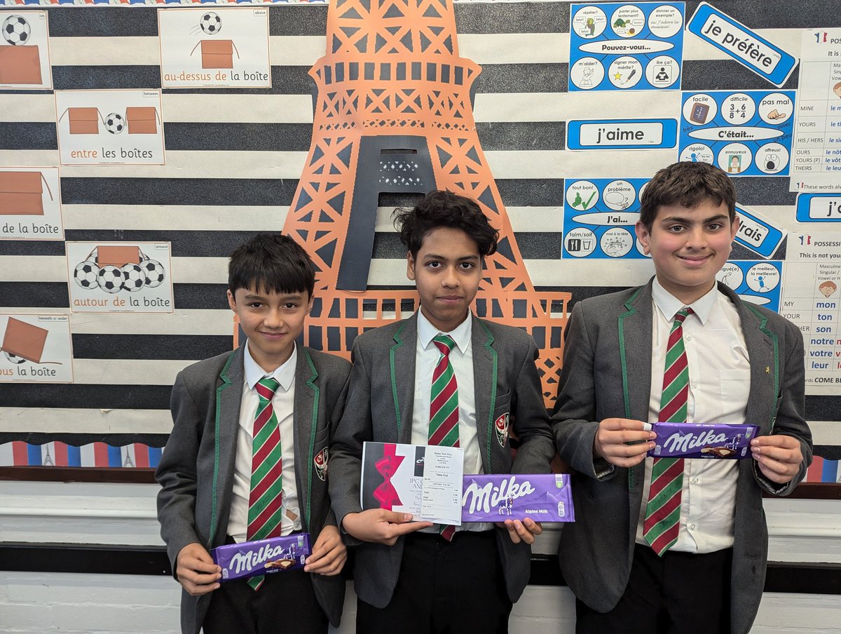Challney Boys MFL (@challneyboysmfl) on Twitter photo Our top three from 81 for this term's vocab tests! Well done to you all 👏🏻 <a href="/ChallneyBoys/">Challney Boys</a> <a href="/MrsBrewerMFL/">Sophie Brewer</a> Our top three from 81 for this term's vocab tests! Well done to you all 👏🏻 <a href="/ChallneyBoys/">Challney Boys</a> <a href="/MrsBrewerMFL/">Sophie Brewer</a>