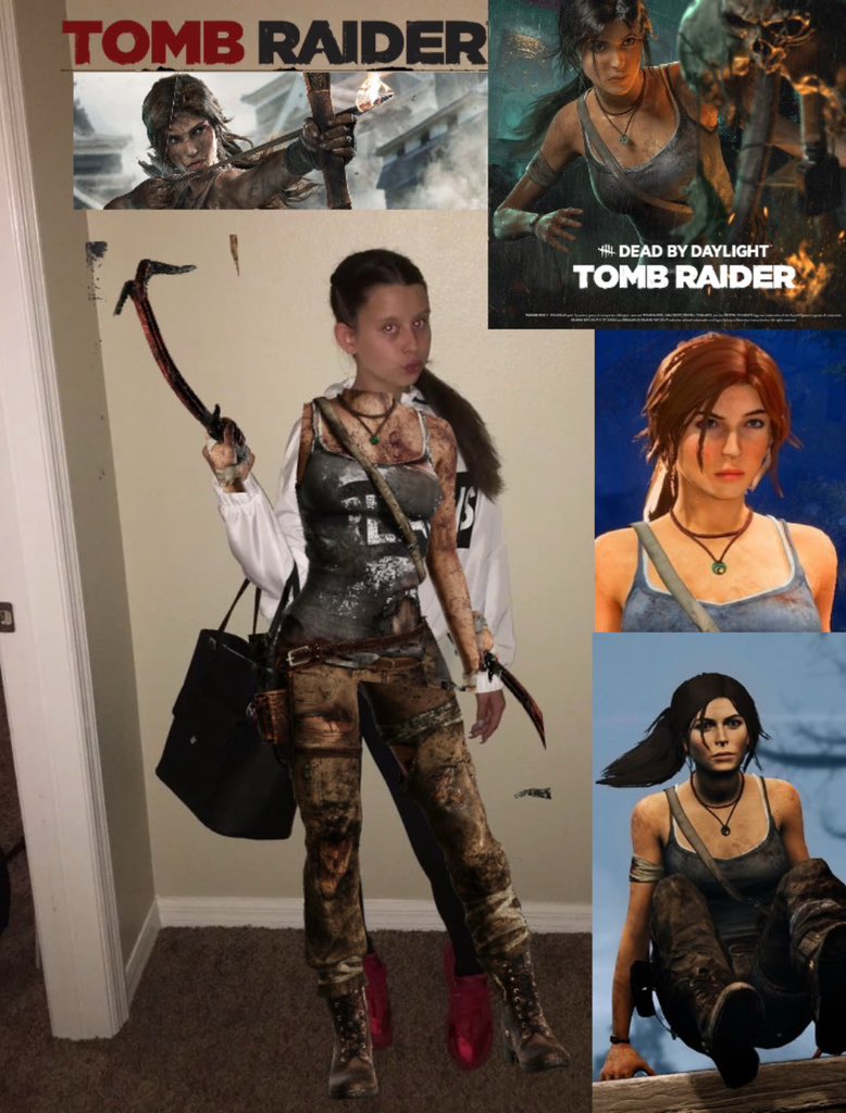 clairesdbd's tweet photo. Dbd Lara Croft release day https://t.co/ZiEEBkRxlE