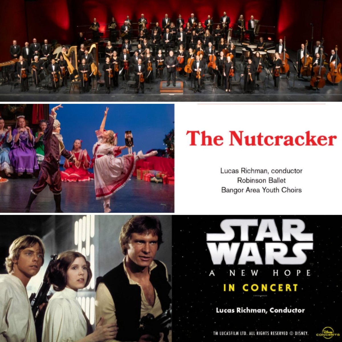 Single Tickets for Nutcracker and Star Wars now on sale! bangorsymphony.org or (207) 581.1755 for yours today!