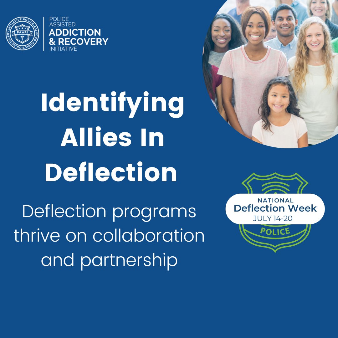 PaariUSA's tweet image. Deflection programs thrive on collaboration and partnership. Today, let's shine a spotlight on the diverse allies – from law enforcement to healthcare providers who work together to make deflection initiatives successful #NationalDeflectionWeek2024