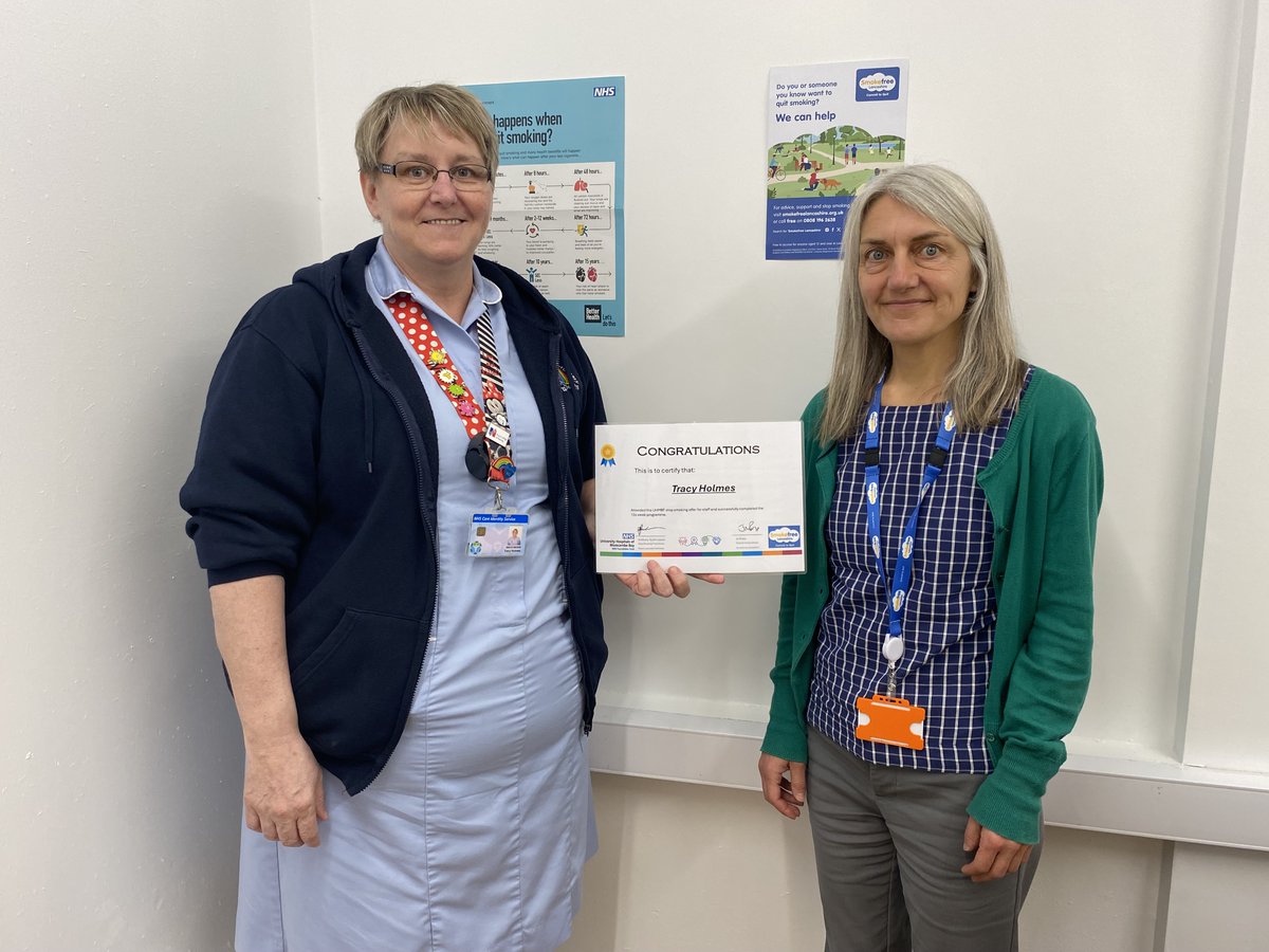 UHMBT Stop Smoking Services: North Lancs & Cumbria (@xbaystopsmoking) on Twitter photo #RLI staff reminder: Jo from <a href="/SmokefreeLancs/">Smokefree Lancashire</a> will be onsite tomorrow between 9am-12pm in Occupational Health Dept. Congratulations to Tracy who has successfully quit smoking with our FREE staff offer. Her inspirational story will be in our newsletter next week.
<a href="/aaroncumminsNHS/">Aaron Cummins</a> #RLI staff reminder: Jo from <a href="/SmokefreeLancs/">Smokefree Lancashire</a> will be onsite tomorrow between 9am-12pm in Occupational Health Dept. Congratulations to Tracy who has successfully quit smoking with our FREE staff offer. Her inspirational story will be in our newsletter next week.
<a href="/aaroncumminsNHS/">Aaron Cummins</a>
