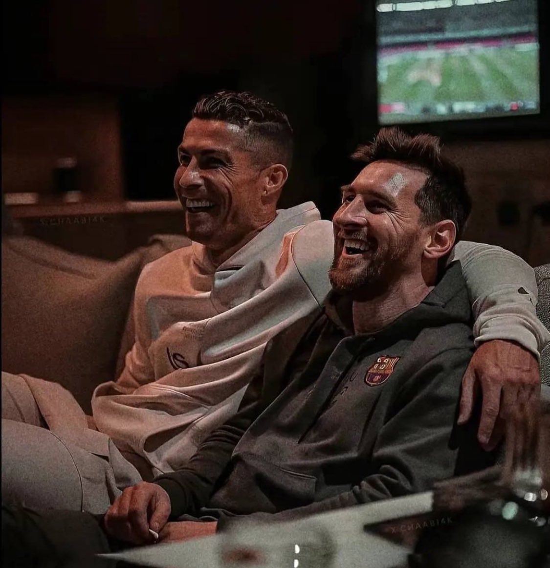 Mundiales. Champions. Eurocopas. Ligas españolas, italianas, francesas, inglesas. Copas Del Rey. Mundiales De Clubes. Máximos goleadores y asistentes de sus selecciones. Máximos goleadores y asistentes de Champions League.

Los dos mejores de todos los tiempos. SIN DEBATE.