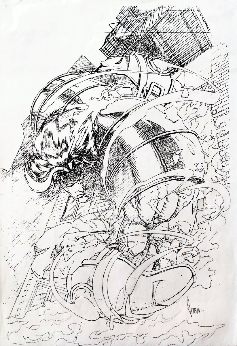 acostar72's tweet photo. This is an Ash pin-up I did for Joe Quesada in 1996. I had the privilege of meeting Joe Quesada and Jimmy Palmiotti at the grand opening of Brian David Marshall's Neutral Ground in Manhattan.
@jpalmiotti @top8games #eventcomics #ComicArt https://t.co/N5UhIa0T3O