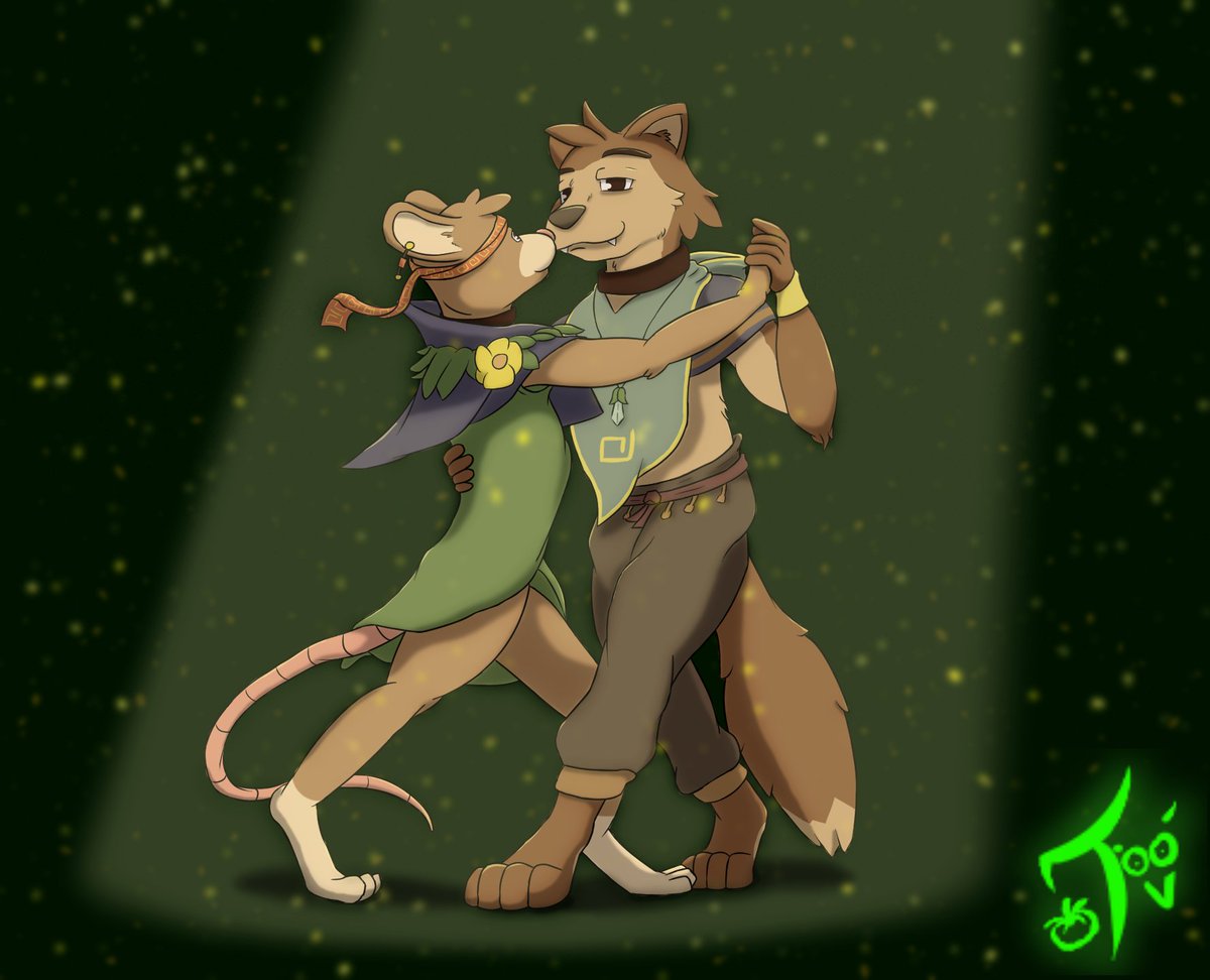 Attack number 5!
Target: @/forpoppycock 
I stumbled upon their characters Thistle and Bruno, and I wanted them to dance... So I made them dance ^^