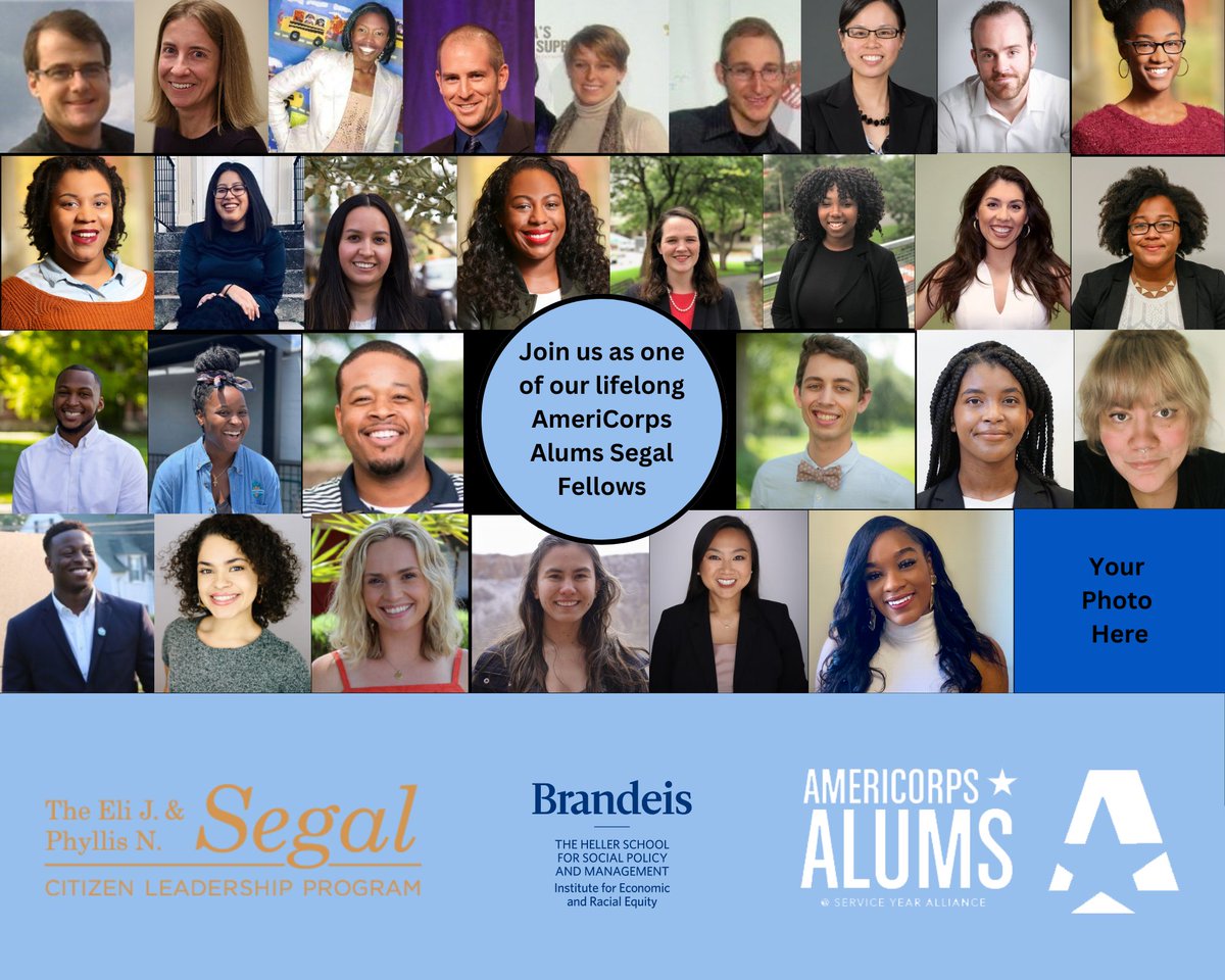2024 AmeriCorps Alums Segal Fellow application is now open until 8/23!!

In partnership with <a href="/ServiceYear/">Service Year</a>, who’ve finished service within the past 3 years can become a lifelong Segal Fellow &amp; receive an honorarium from SYA.

Apply now: segal.brandeis.edu