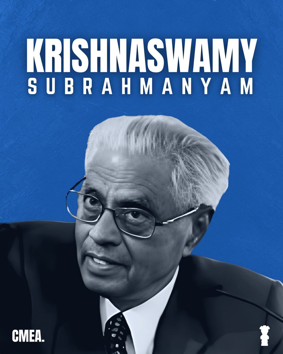 CoveringMea's tweet image. India has always been blessed with people who have a long vision and a keen eye for #strategic affairs. One of them was Krishnaswamy Subrahmanyam, father of EAM Dr. Jaishankar, an analyst, a civil servant, a journalist and considered to be a proponent of #Realpolitik in India.