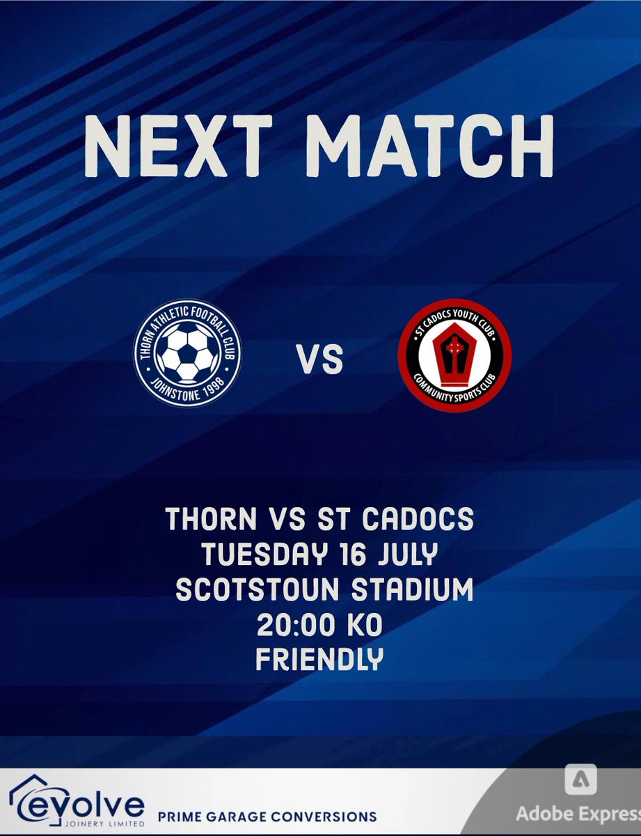 Thorn2007s's tweet photo. Back to action for the boys as our preparations for the new season begin tonight against a good St Cadocs side 💙 https://t.co/rRvFnjsfU4