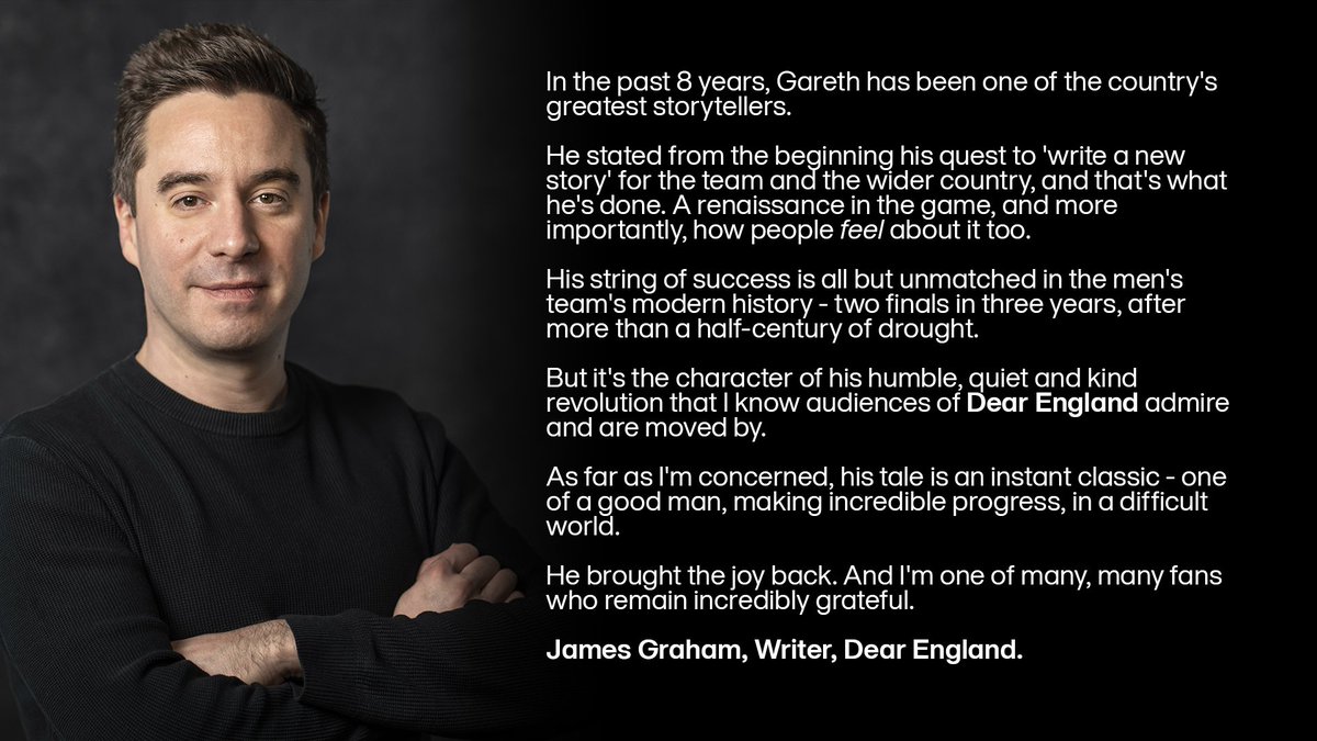 A statement from <a href="/mrJamesGraham/">James Graham</a> on Gareth Southgate's resignation.