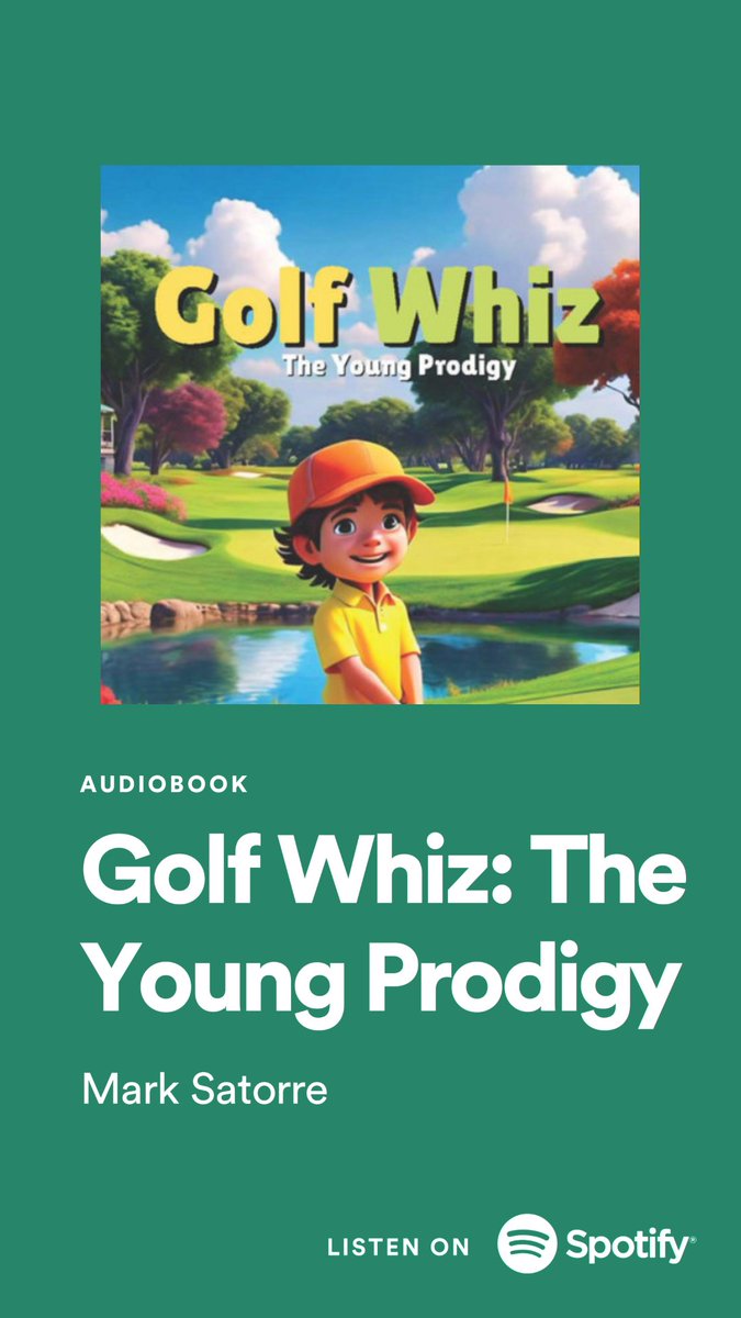 Golf Whiz: The Young Prodigy" audiobook! 🏌️‍♂️🎧 Join Charlie as he discovers the magic of golf through perseverance and passion. Available now on Kobo, Walmart, Google Play, and more. Click shorturl.at/XM97c #ChildrensBooks #GolfStories #Audiobook #KidsReading