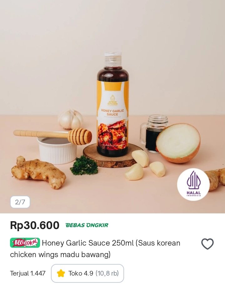 callmecitta's tweet photo. Honey garlic sauce🤗
Wah, produk ini ada harga spesial Rp30.600! Ayo cek di Tokopedia sebelum produknya habis! 

https://t.co/5hNH4ZLLZM https://t.co/qW7DIOSEW9